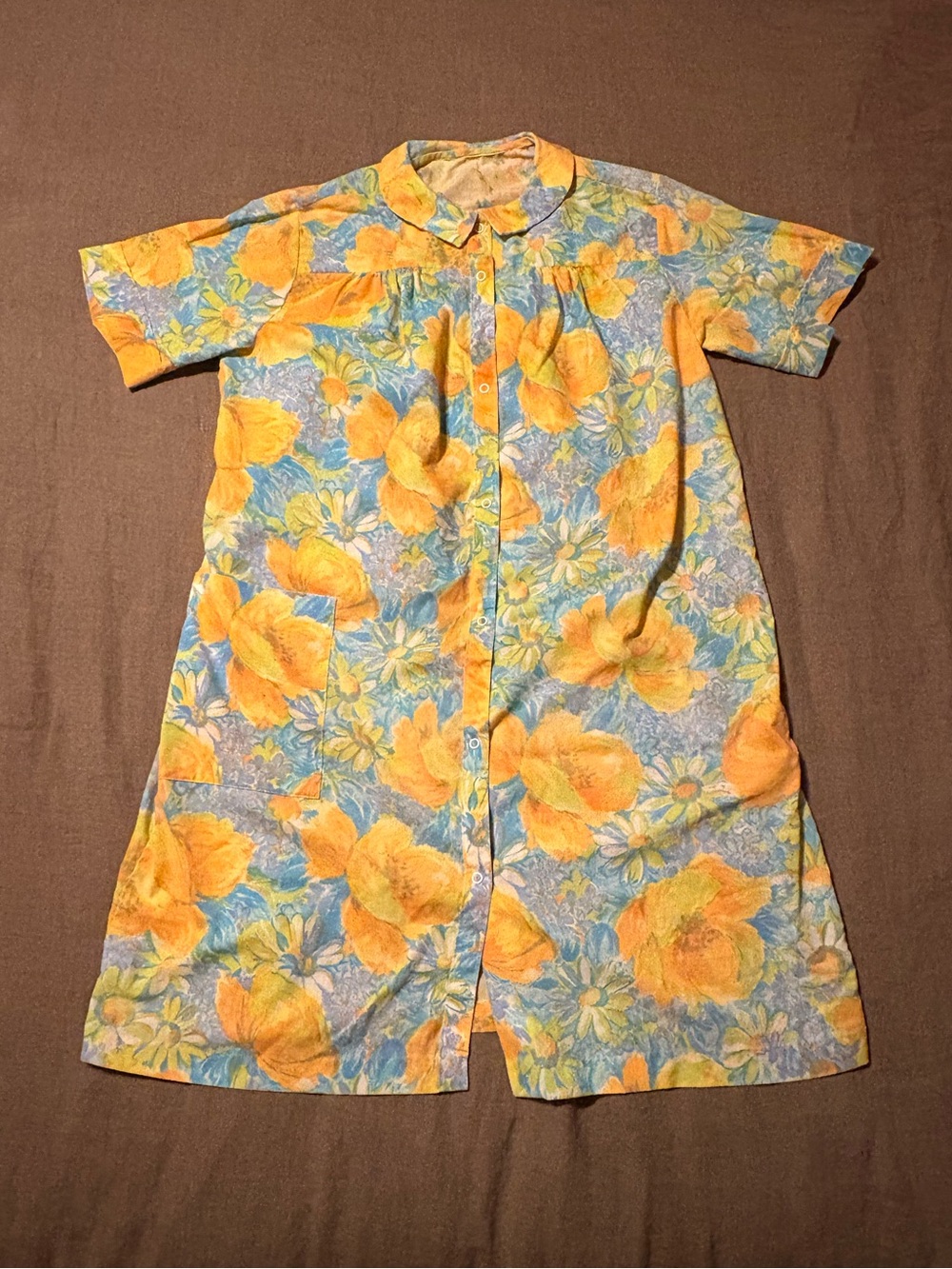 vintage floral models coat